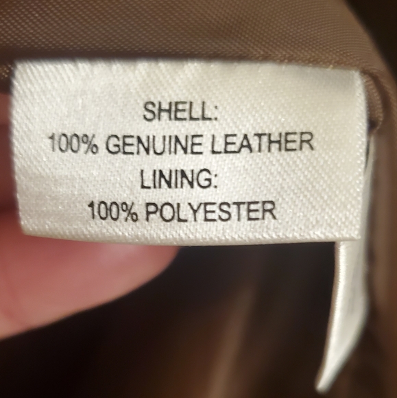 SZ L RICH WHISKEY BROWN GENUINE LEATHER BLAZER JACKET - Picture 6 of 10